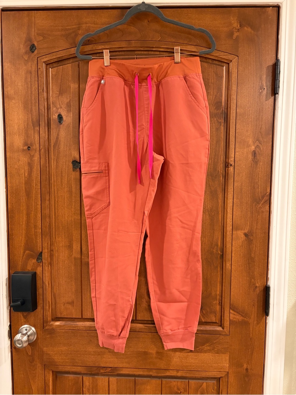 Figs Technical Collection Terracotta Zamora High Waisted Jogger Scrub Pants